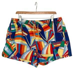 GOTTEX Shorts L 3.5”Ins Swim Air-Balloon Abstract Multi Colorful Pocket Lined